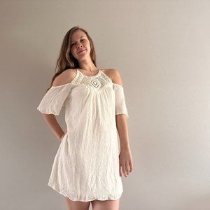 Macrame Off Shoulder Dress